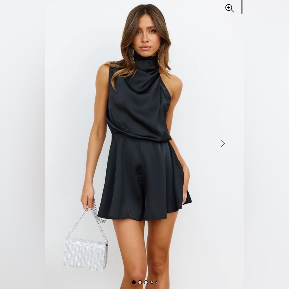 Hello Molly NWT On A Drive Satin Romper size 8